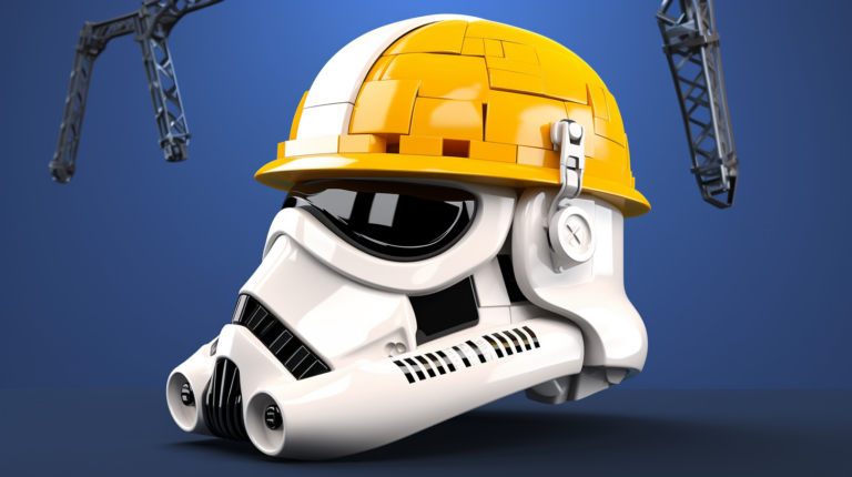Assembling LEGO Stormtrooper helmet