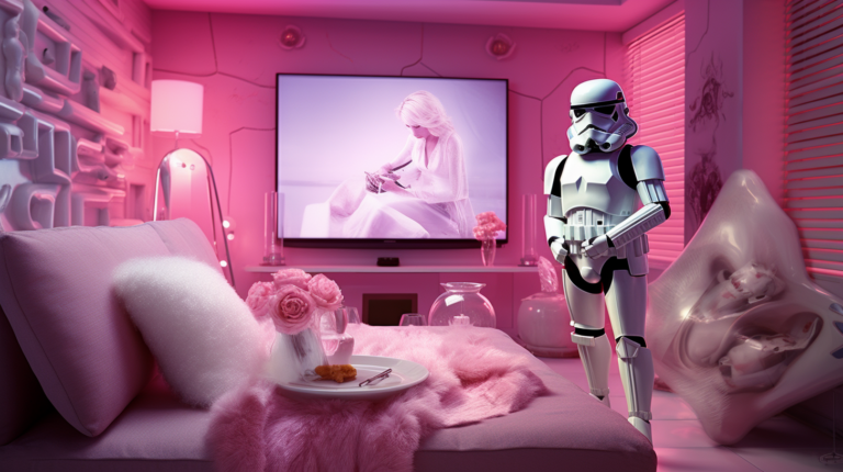 Stormtrooper in room